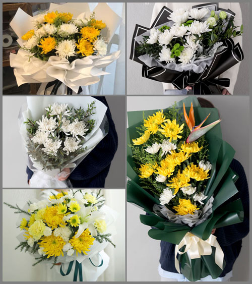 贵州贵阳开阳县南龙乡田坎村白事花束代送